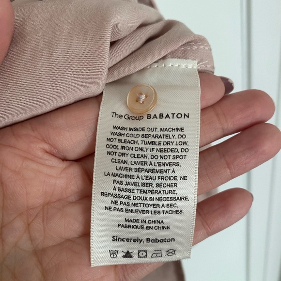 Babaton Utility Button Down Shirt in Mauve Pink - Picture 8 of 10